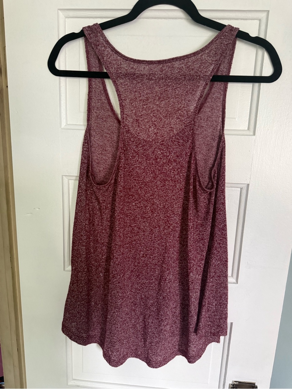Women's Marled Wine Racerback Tank Top